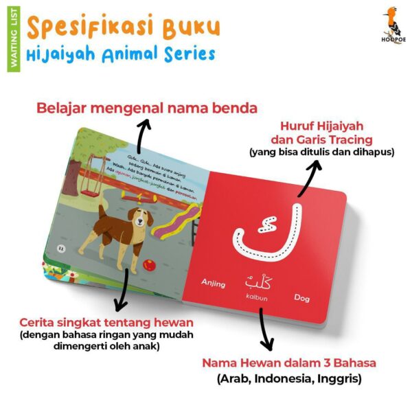 Boardbook Hijaiyah Animal Series (HAS) Hopooe