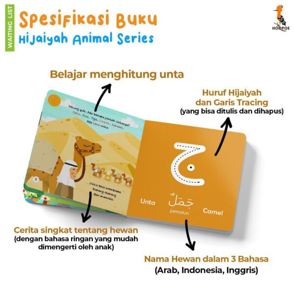 Boardbook Hijaiyah Animal Series (HAS) Hopooe