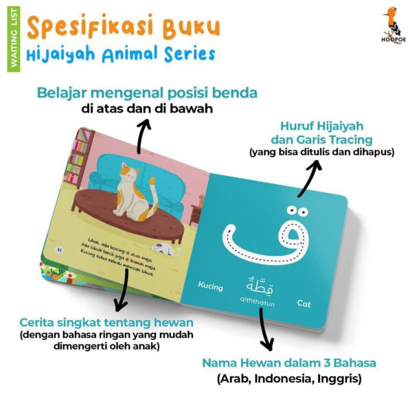 Boardbook Hijaiyah Animal Series (HAS) Hopooe