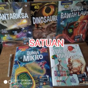 Serial Ensiklopedia 4 Dimensi (satuan Antariksa-Dunia Mikro-Dunia Bawah Laut-Dinosaurus) (Gramedia)