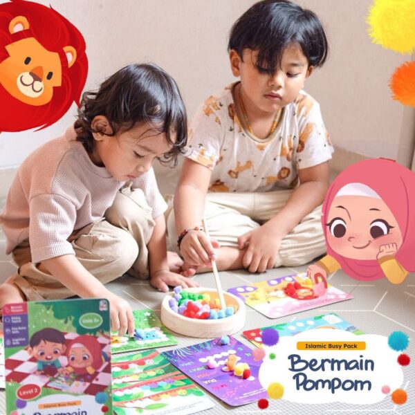 Promo Bundling Busy Pack Bermain Kancing dan Pompom (MyBunayya)