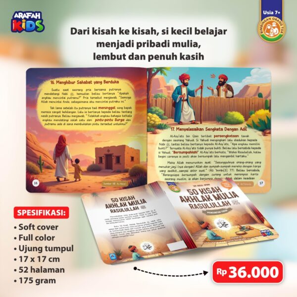 50 Kisah Akhlak Mulia Rasulullah ﷺ (Arafah)