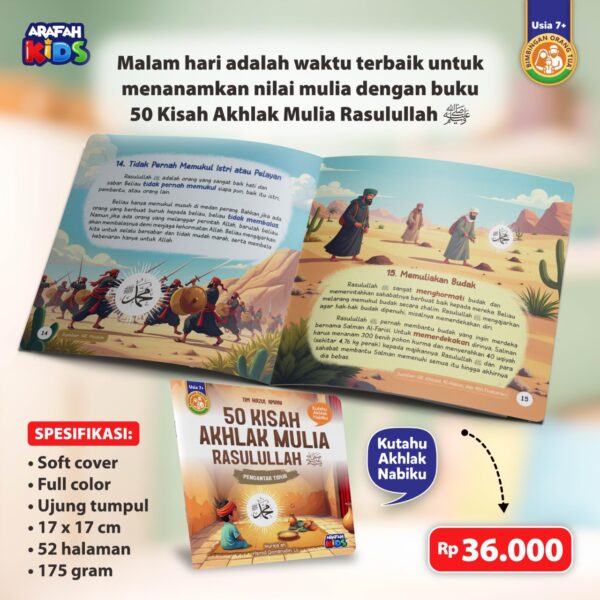 50 Kisah Akhlak Mulia Rasulullah ﷺ (Arafah)