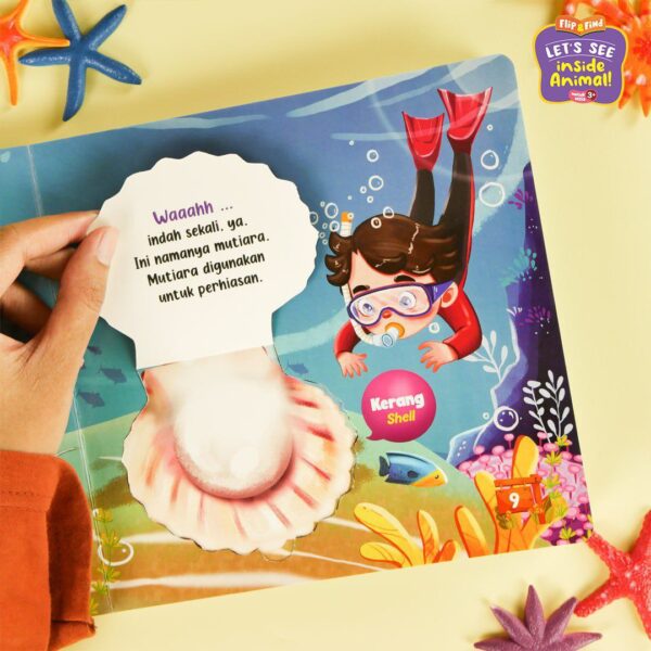 Boardbook Flip & Find Lets See Inside Animal (Ziyad)