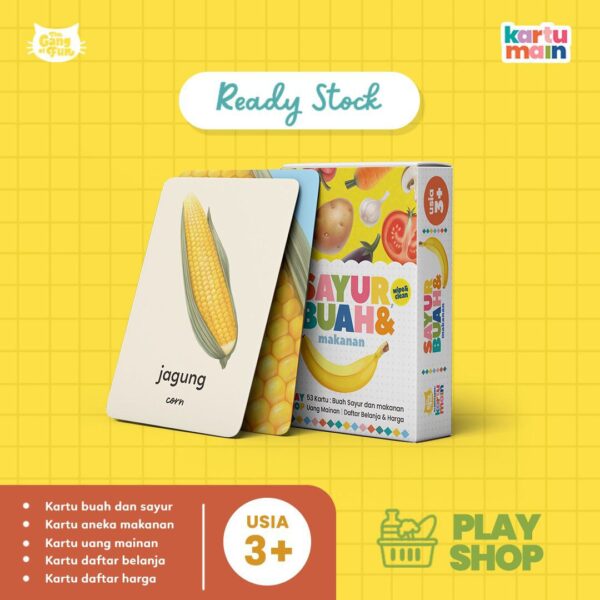 Flash Card Sayur Buah dan Makanan (Tgof)