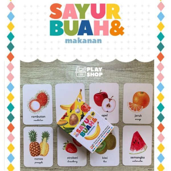 Flash Card Sayur Buah dan Makanan (Tgof)