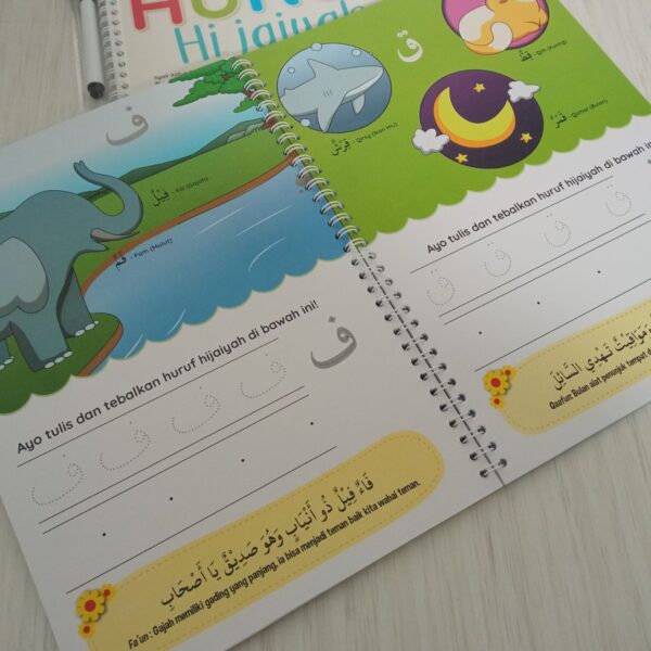 Tulis Hapus Huruf Hijaiyah Syair Alifun Ba (Ahlan)