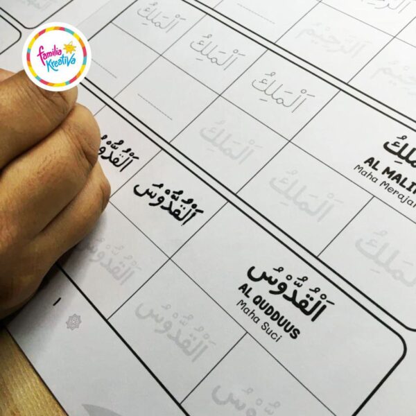 Menulis 99 Asmaul Husna (FamiliaKreativa)