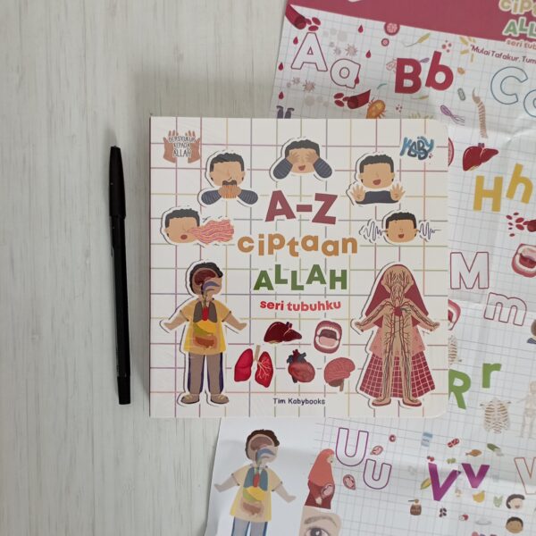 Boardbook A-Z Ciptaan Allah Seri Tubuhku (KabyBooks)