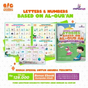 Bundling Letters & Numbers Based on Al-Quran (LNQ)+ Letters and Numbers Stories Based on Al-Quran (SBQ) (PustakaRMA/Maskana)