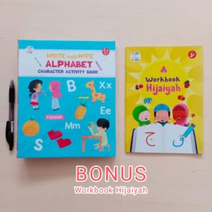 Busy Book Alphabet (Write And Wipe Alphabet Character Activity Book) ElHana