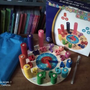 Mainan (Jam) Early Education and Multifungsional Rainbow Clock (Impor)