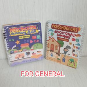 Preschoolers Summary Book & Educational Summary Book (For General) (2 buku Tulis Hapus)