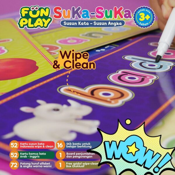Fun Play SuKa-SuKa (Susun Kata-Susun Angka) Ziyad