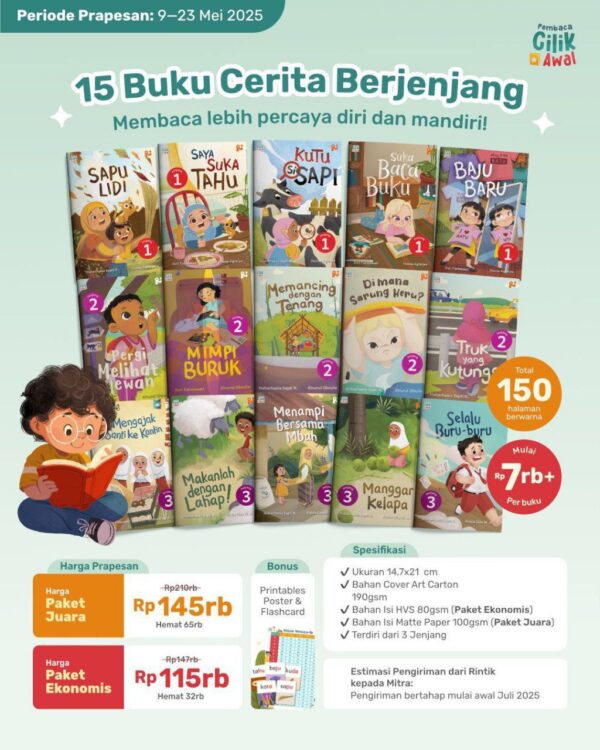 Pembaca Cilik Awal (PCA) Matte Paper (Rintik)