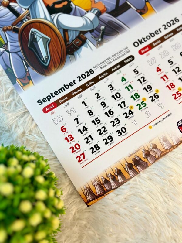 Kalender Anak Sirah Nabawiyyah Tahun 2026 (Arafah)
