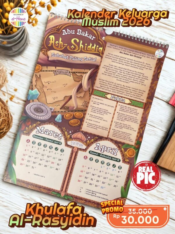Kalender Edukatif El-Hana 2026 Khulafa Al-Rasyidin