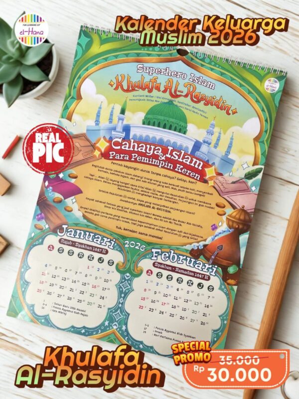 Kalender Edukatif El-Hana 2026 Khulafa Al-Rasyidin