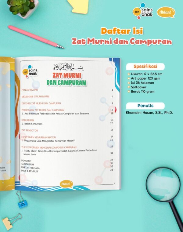 Zat Murni Dan Campuran (Seri Sains Anak) Ahlan