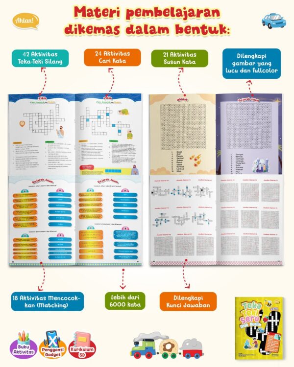 Teka-Teki Seru Anak Muslim Level 4 (TTS 4 Ahlan)