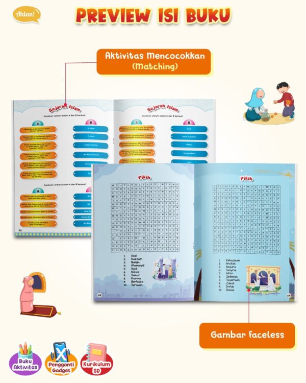 Teka-Teki Seru Anak Muslim Level 4 (TTS 4 Ahlan)
