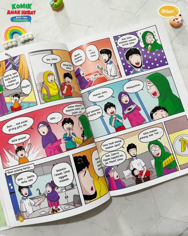 Komik Anak Hebat - Adab pada Orang Tua + Bonus Dzikir Pagi (Ahlan)