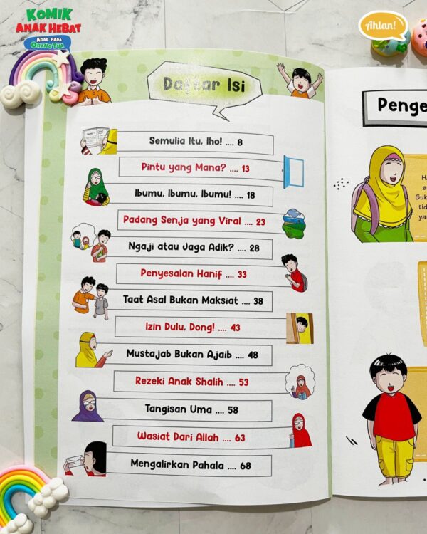 Komik Anak Hebat - Adab pada Orang Tua + Bonus Dzikir Pagi (Ahlan)