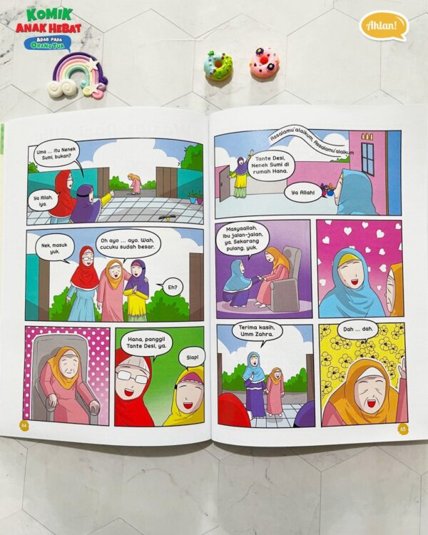 Komik Anak Hebat - Adab pada Orang Tua + Bonus Dzikir Pagi (Ahlan)