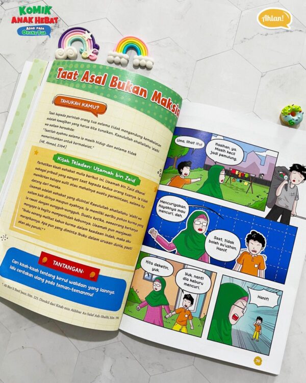 Komik Anak Hebat - Adab pada Orang Tua + Bonus Dzikir Pagi (Ahlan)