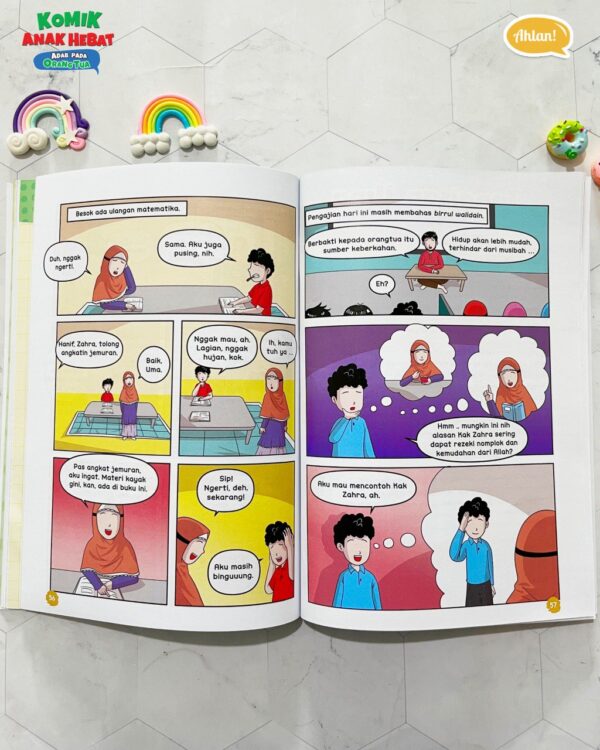 Komik Anak Hebat - Adab pada Orang Tua + Bonus Dzikir Pagi (Ahlan)