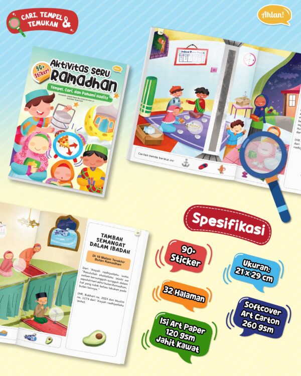 Aktivitas Seru Ramadhan + 90 Sticker (Ahlan)